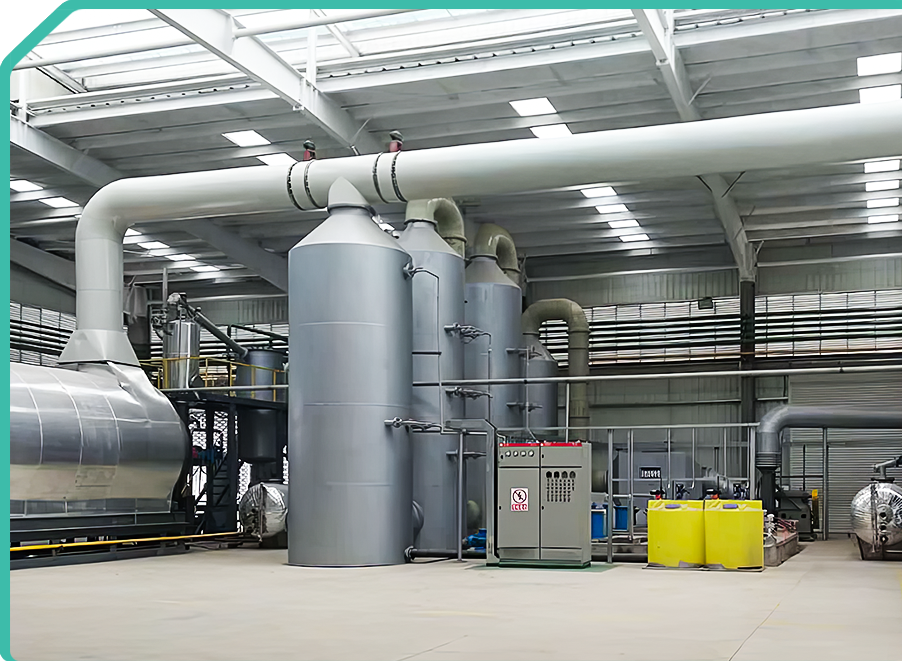 Attrezzatura per la distillazione dell'olio esausto 